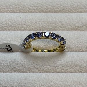 R009 | Eternity Tanzanite CZ Stone Ring